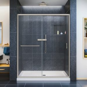 DreamLine Infinity-Z 56-60 Semi-Frameless Sliding Shower Door