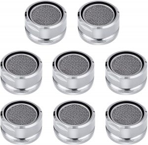 Bathroom Sink Faucet Aerator Replacement Parts 8 PCS with Brass Shell