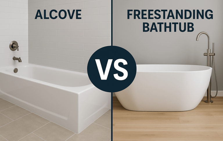 Alcove vs Freestanding Bathtub