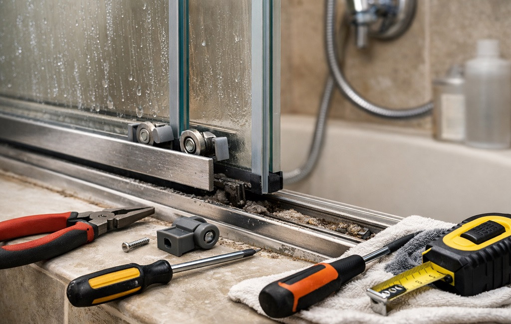 How to Fix a Sliding Shower Door That Won’t Slide