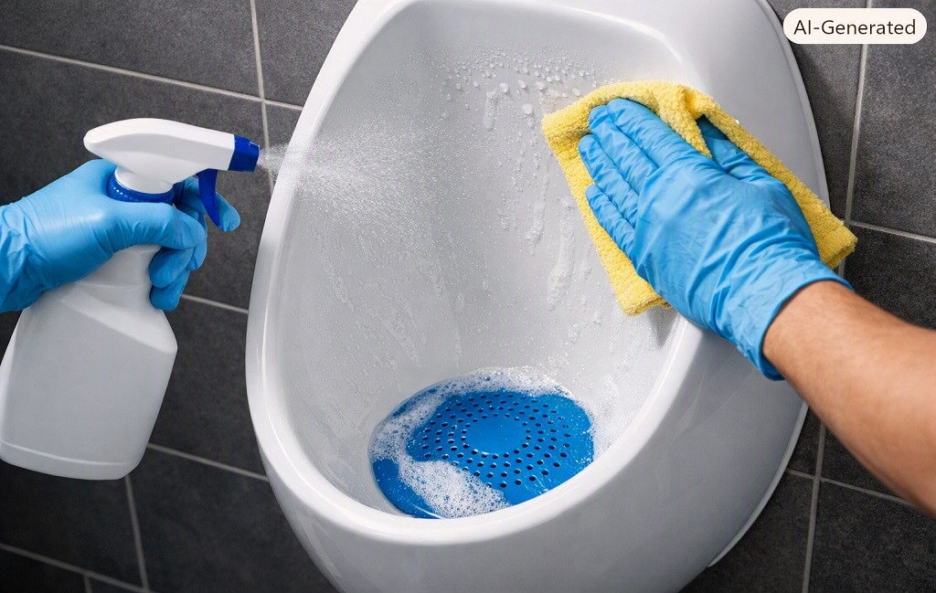 How To Clean a Waterless Urinal